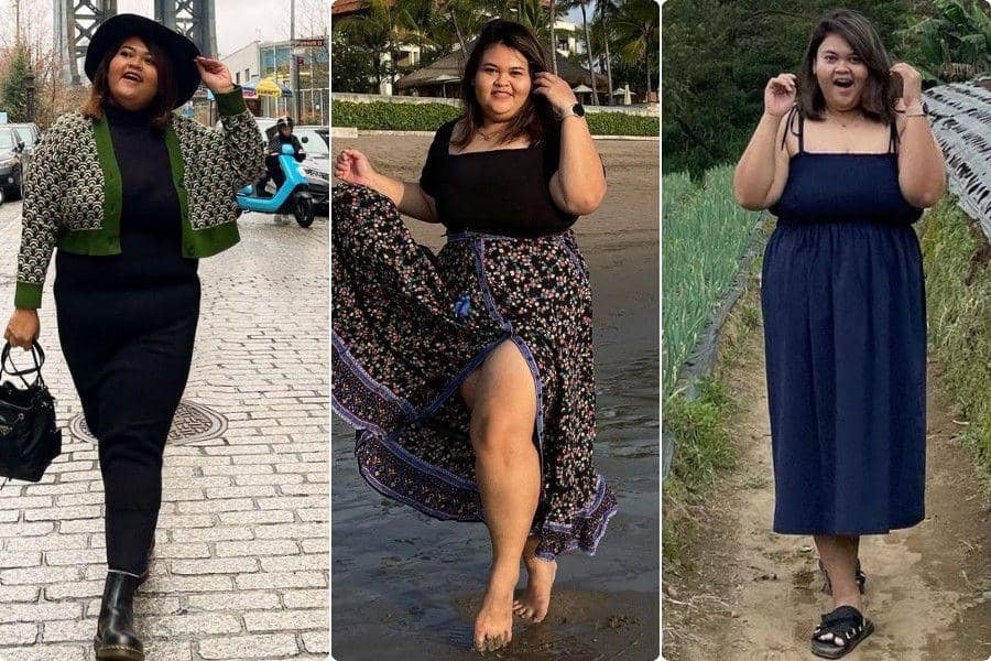 9 Ide Outfit Plus Size ala Selebgram Witta Sylvia, Suka Warna Gelap