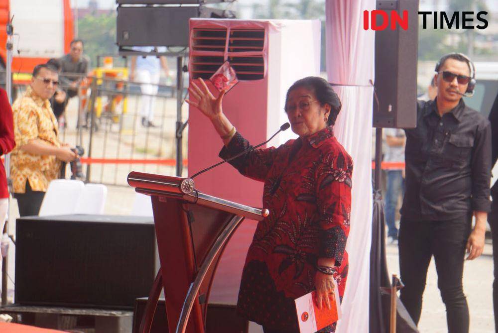 Ketua Umum PDI Perjuangan sekaligus Presiden Kelima RI Megawati Soekarnoputri (IDN Times/Aryodamar)