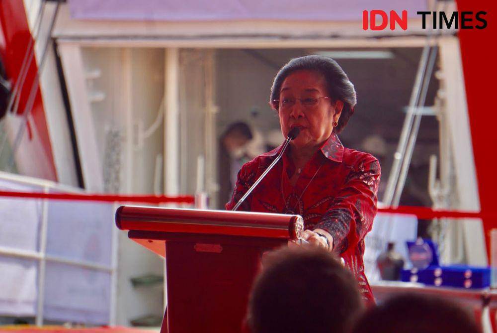 Ketua Umum PDI Perjuangan sekaligus Presiden Kelima RI Megawati Soekarnoputri (IDN Times/Aryodamar)