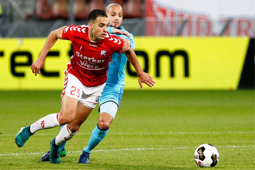 Sofyan Amrabat bermain bersama FC Utrecht. (twitter.com/fcutrecht)