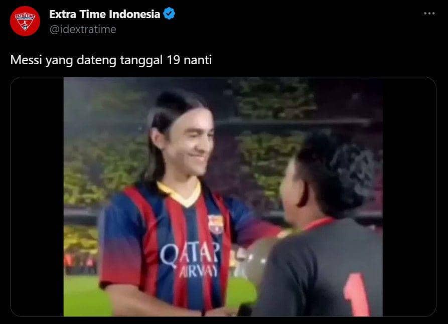 reaksi netizen Messi batal ke Indonesia (twitter.com/idextratime)