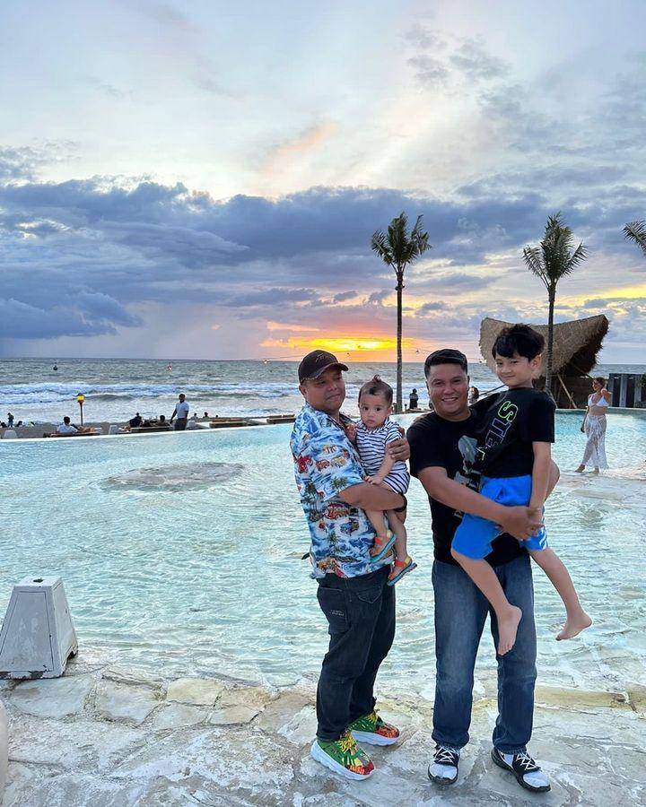 Rayyanza dan bodyguard (Instagram.com/bengbeng_ra)