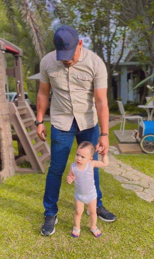 Rayyanza dan bodyguard (Instagram.com/iwanroes_85)