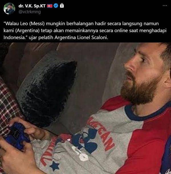 reaksi netizen Messi batal ke Indonesia (twitter.com/vctrkmng)