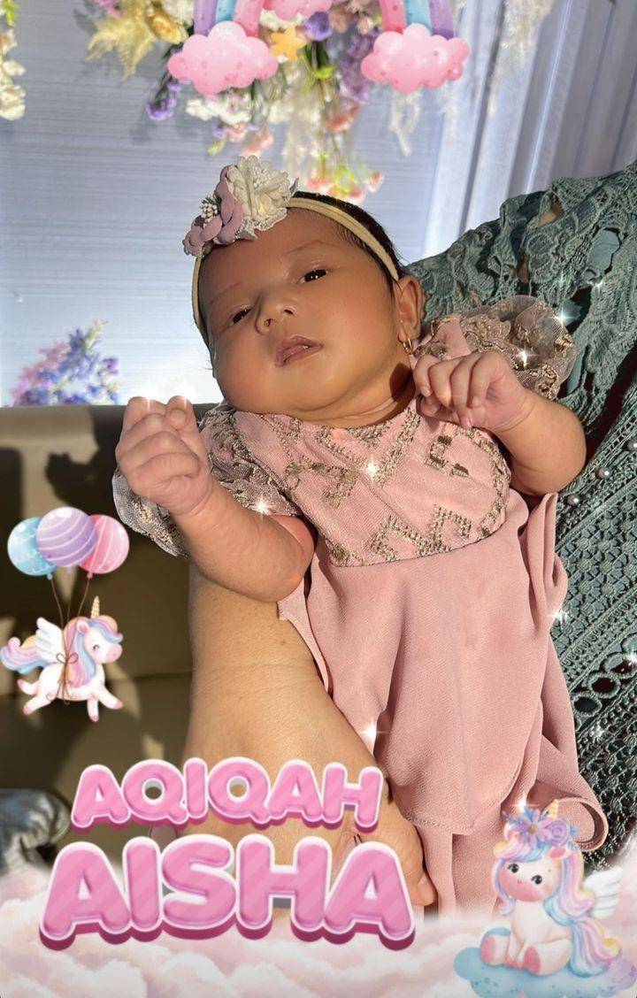 Aqiqah baby Aisha (Instagram.com/aruanmarsha)