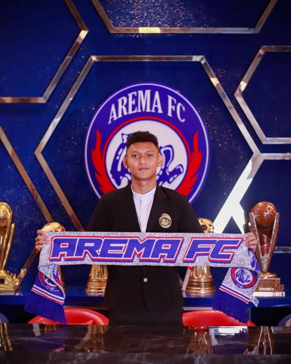 Pemain anyar Arema FC, Ginanjar Wahyu. (Dok Media Officer Arema FC)