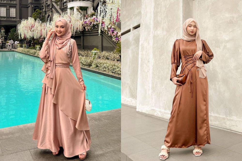 7 Outfit Kondangan Hijab Bernuansa Earth Tone ala Nabilah Lutfiah