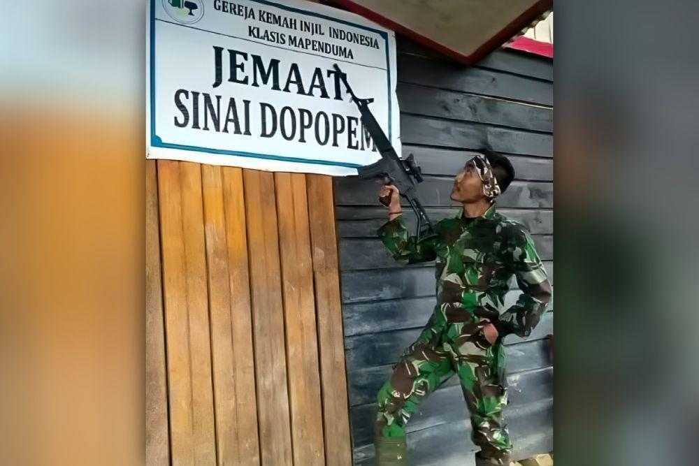 Soal Foto Prajurit TNI di Gereja, Ini Penjelasan Kapendam Cenderawasih