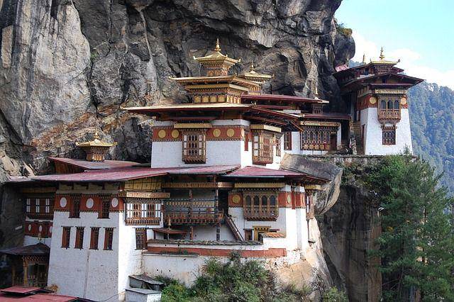 Kuil The Tiger's Nest di Paro, Bhutan (pixabay.com/ Marie O'Malley)