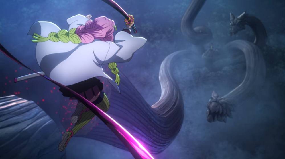 Mitsuri Kanroji (dok. Ufotable/ Kimetsu no Yaiba Swordsmith Village Arc)