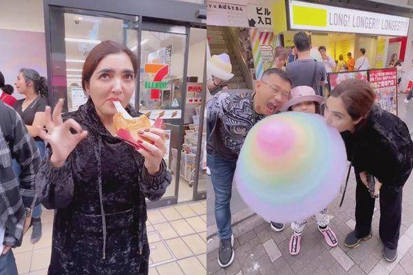 Ashanty street food di Jepang (YouTube.com/The Hermansyah A6)