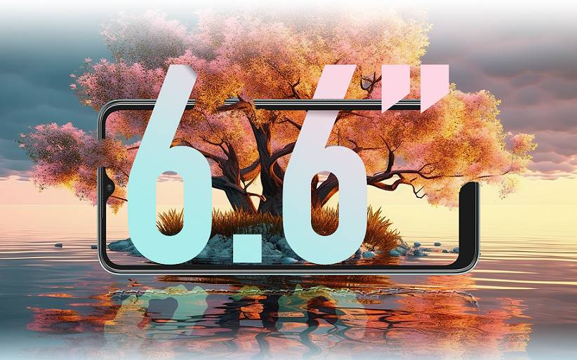ilustrasi Itel A60S dengan layar 6,6 inci (itel-life.com)