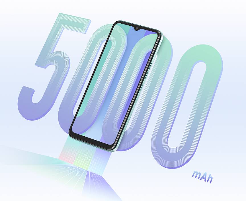 ilustrasi Itel A60S dengan baterai 5000 mAh (itel-life.com)