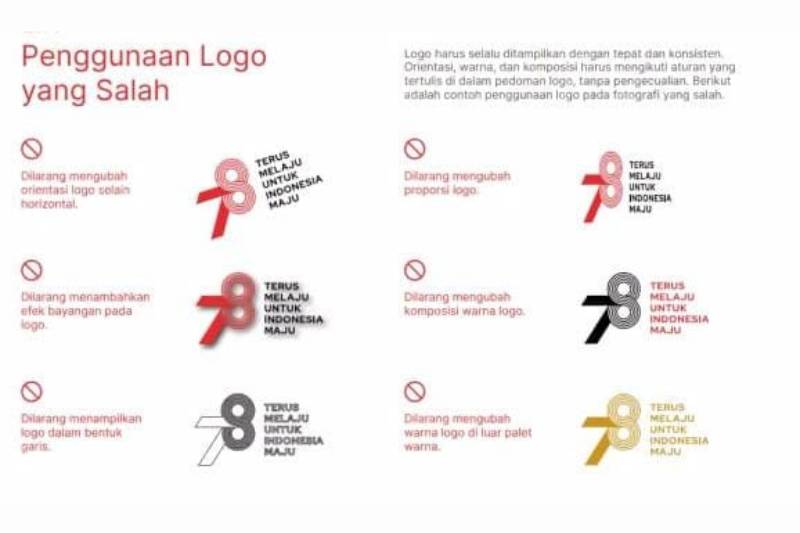 Penggunaan logo HUT ke-78 RI yang salah (IDN Times/Ilman Nafi'an)