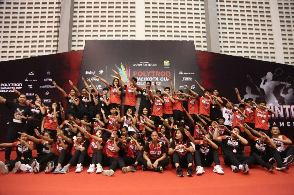 Partai final Polytron Walikota Cup Solo 2023 berlangsung seru dan meriah. (Dok. PB Djarum)