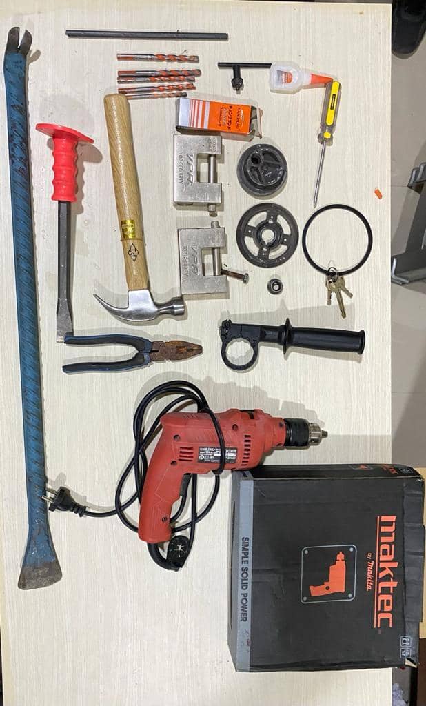 Barang bukti aksi pencurian. (Dok. Polres Pringsewu).