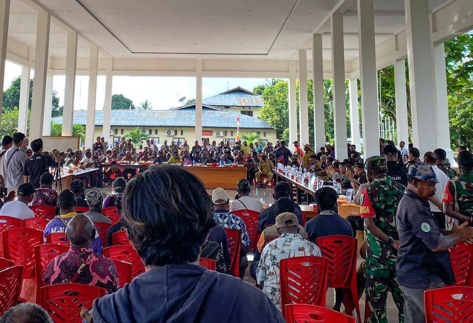 Mediasi Konflik Tapal Batas di Nabire Rampung, Pertikaian Dihentikan