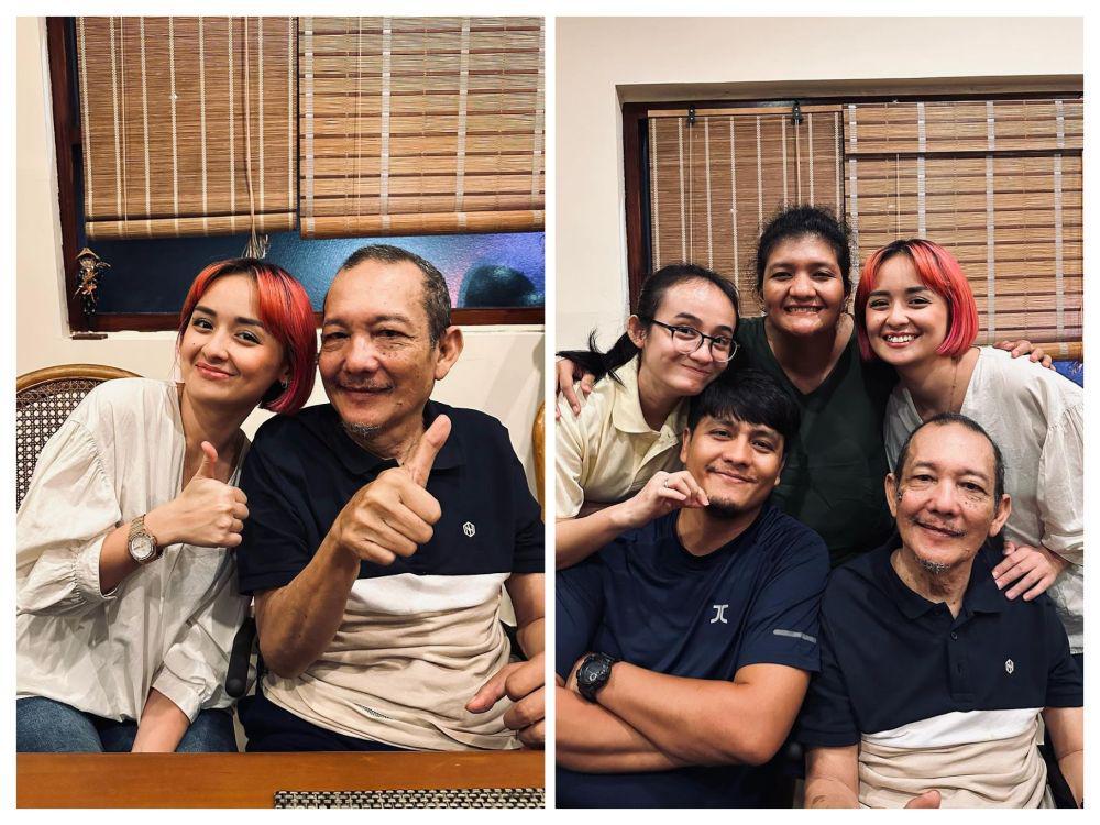 7 Momen Joanna dan Keluarga Mendiang Suami, Rayakan Ultah Papa Mertua
