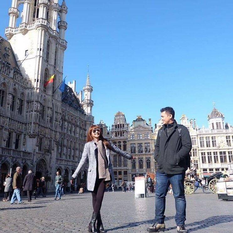 artis bulan madu ke Eropa (instagram.com/gilangdirga)