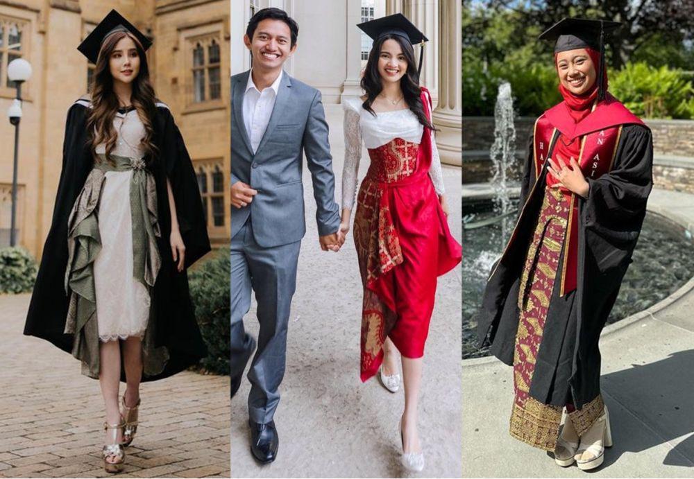 14 Busana Wisuda ala Lulusan Luar Negeri, Ada Kebaya hingga Dress