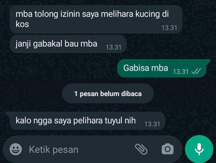 Chat lucu netizen (twitter.com/nocontextreceh)