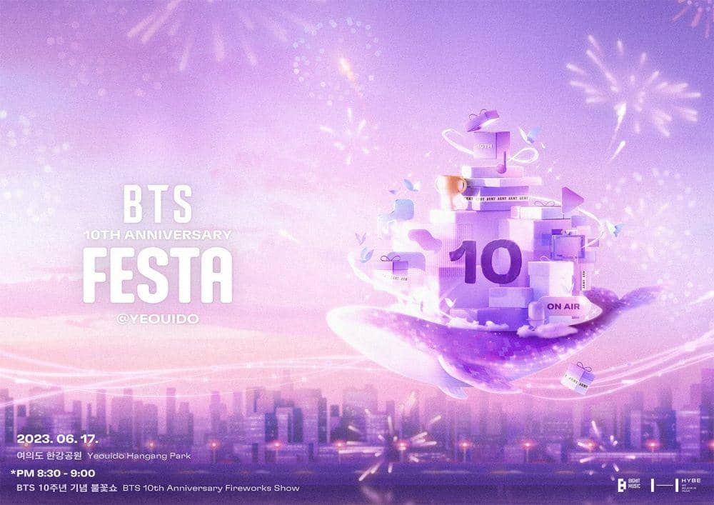 poster perayaan ulang tahun BTS yang ke-10 (dok. Weverse/BTS)