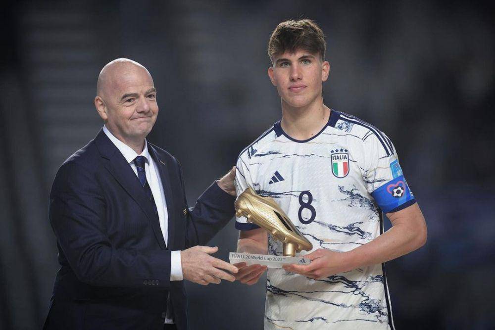 Cesare Casadei, pencetak gol terbanyak Piala Dunia U-20 2023 (instagram.com/_cesarecasadei_)