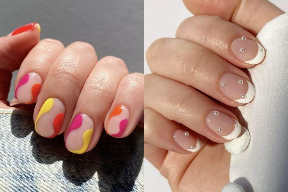 9 Inspirasi Nail Art Pakai Kuteks Bening, Semuanya Trendi!