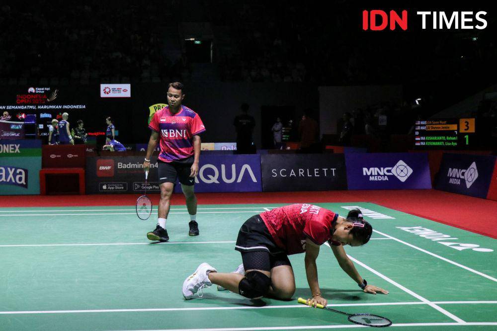 Rehan Naufal Kusharjanto/Lisa Ayu Kusumawati melaju ke 16 besar Indonesia Open 2023. (IDN Times/Reynaldy Wiranata)