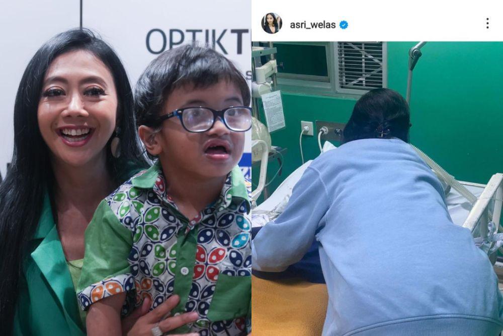 7 Potret Asri Welas Telaten Mengasuh Ibran Anaknya yang Baru Masuk ICU