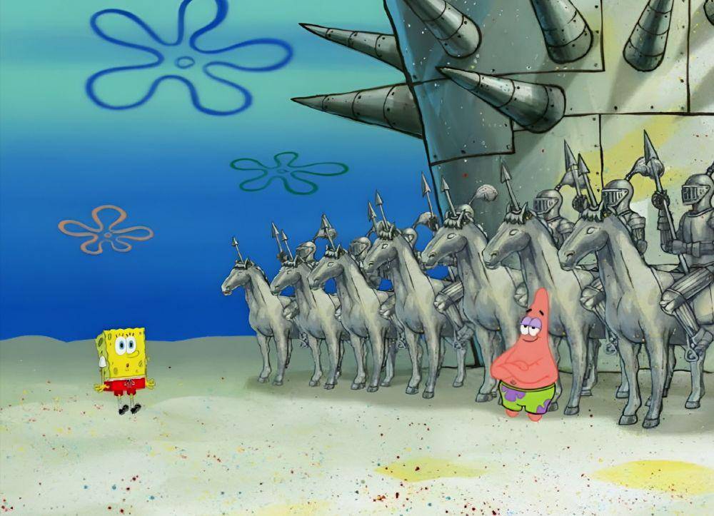 istana pasir milik Patrick (dok. Nickelodeon/Spongebob Squarepants)
