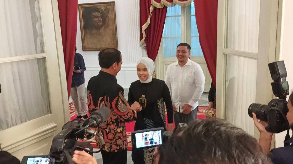 Presiden Jokowi undang Putri Ariani ke Istana Merdeka, Jakarta, Rabu (14/6/2023) (IDN Times/Istimewa)