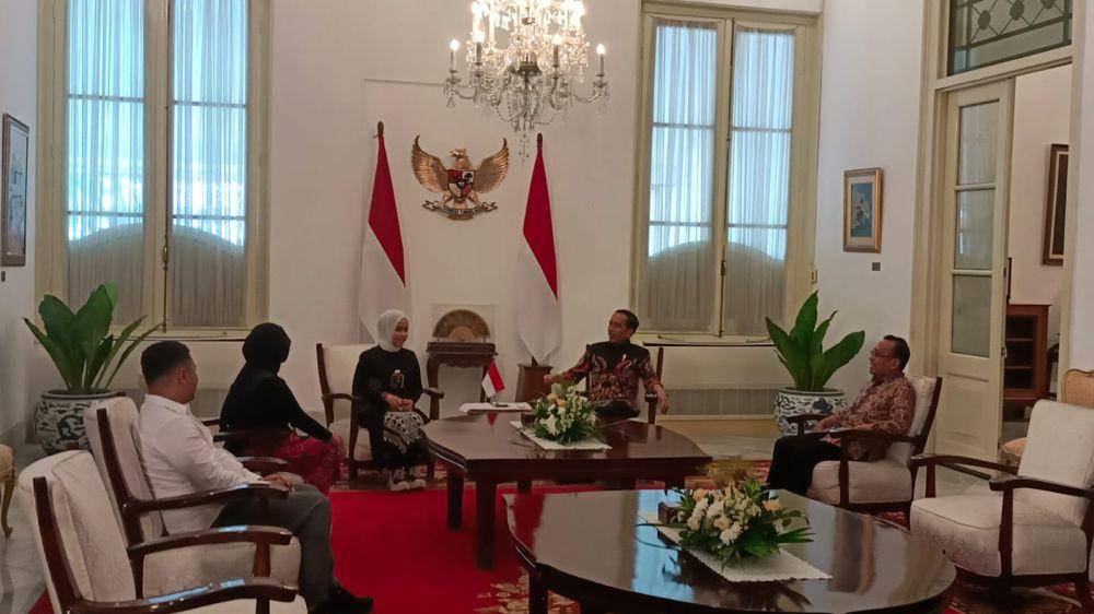 Presiden Jokowi undang Putri Ariani ke Istana Merdeka, Jakarta, Rabu (14/6/2023) (IDN Times/Istimewa)