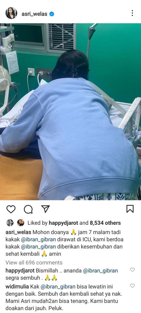 Asri Welas dan Ibran (instagram.com/asri_welas)
