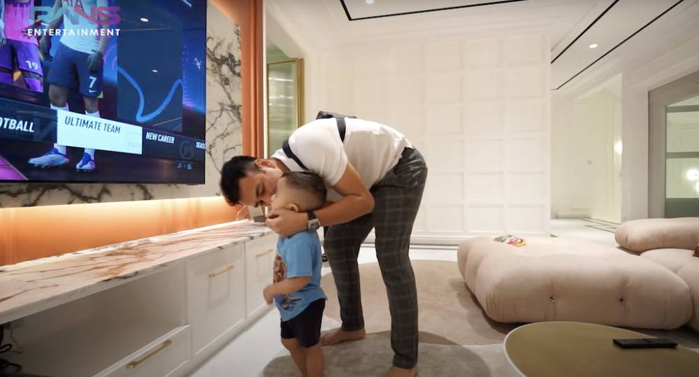 momen Raffi dan Nagita pamit ke anak-anak (youtube.com/RANS Entertainment)