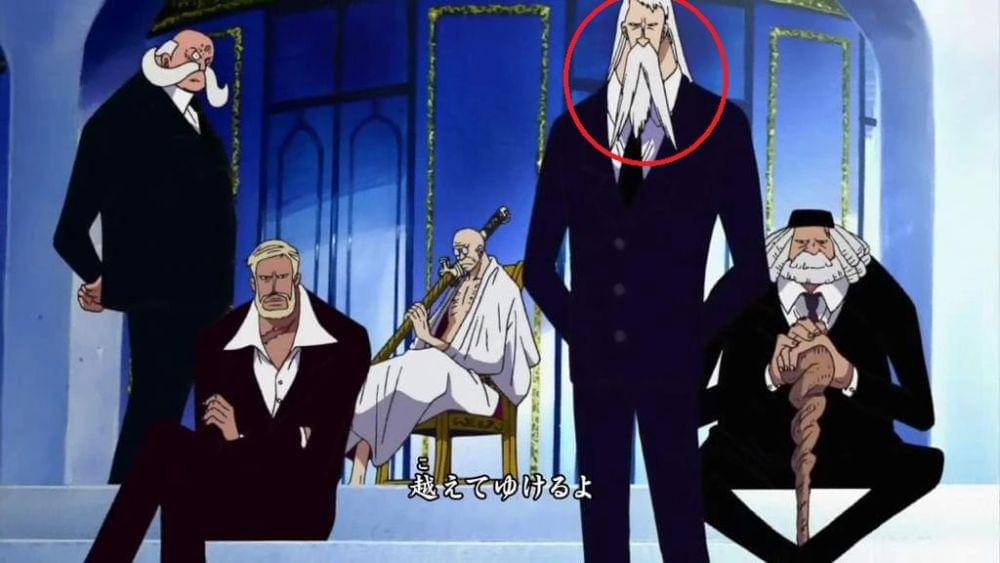 Marcus Mars (dilingkari di gambar) di One Piece. (Dok. Toei Animation/One Piece)