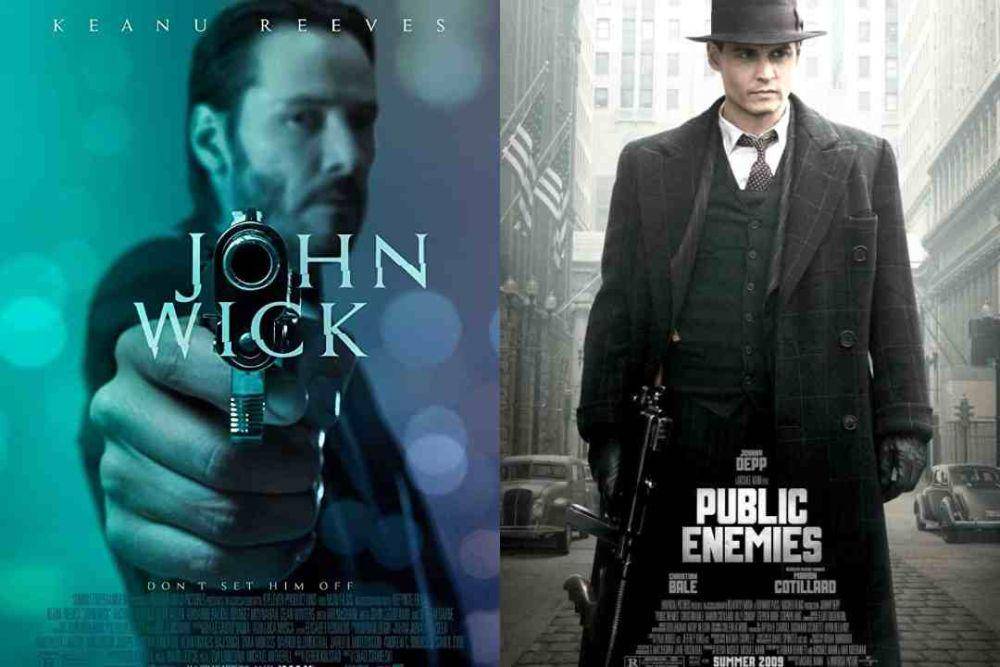 (Dok.Universal Pictures/Public Enemies |Dok.Lionsgate/John Wick)