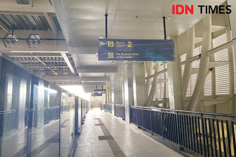 Stasiun Halim LRT Jabodebek. (IDN Times/Vadhia Lidyana)
