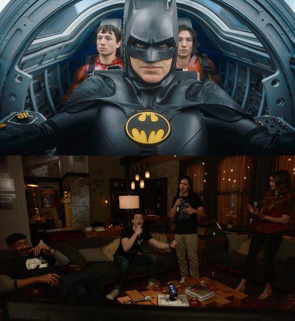 adu peran Grant Gustin vs Ezra Miller (dok. DC Studios | dok. CW)