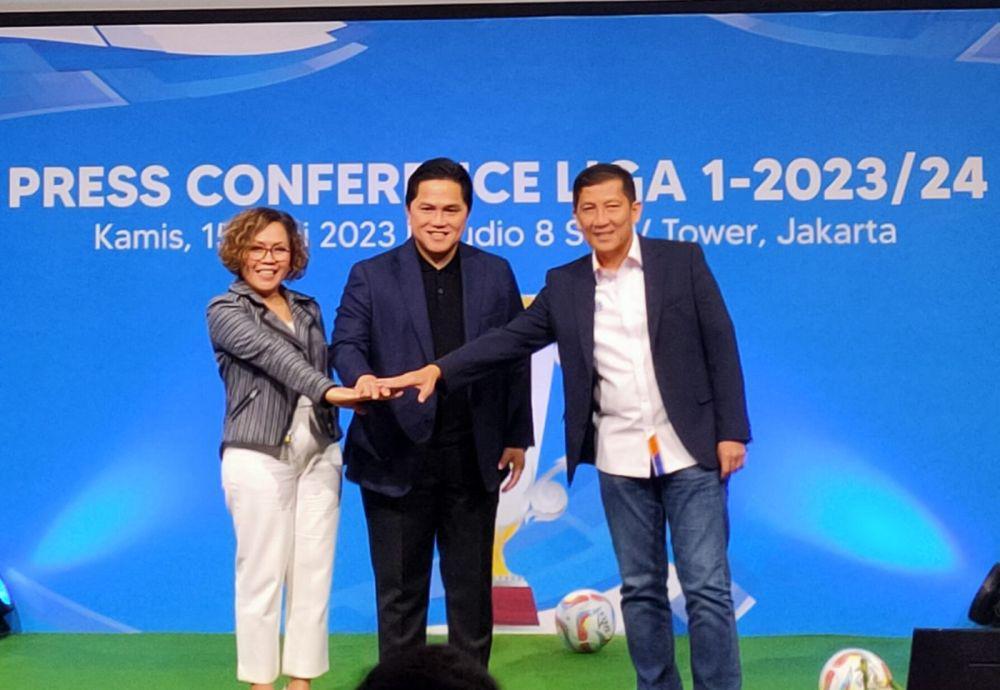 Erick Thohir Minta Tayangan Liga 1 Lebih Kinclong