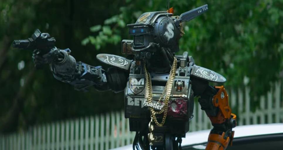 Sharlto Copley di film Chappie (2015) (dok. Sony Pictures Releasing/Chappie (2015) )
