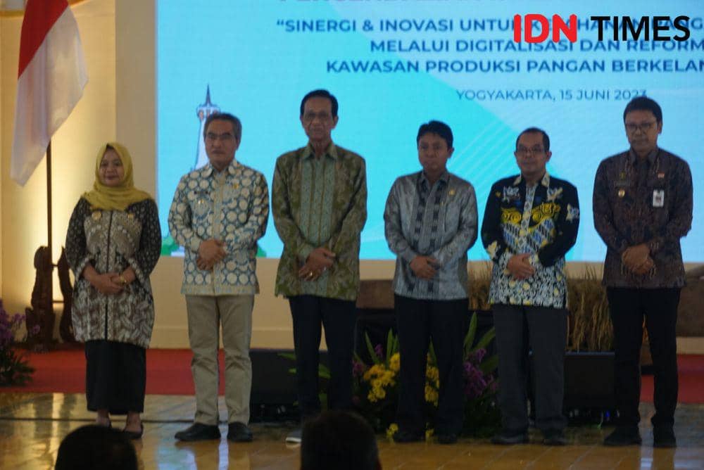 Peluncuran Gerakan Nasional Pengendalian Inflasi Pangan (GNPIP) DIY Tahun 2023, Kamis (15/6/2023). (IDN Times/Herlambang Jati Kusumo)