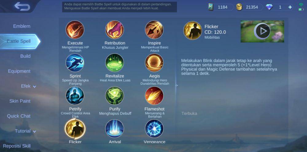 Battle Spell Flicker (dok. Moonton/Mobile Legends: Bang Bang)