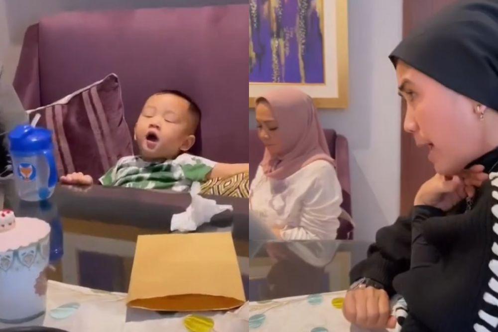 7 Potret Rayyanza Diajak Ngobrol Sunda oleh Nicky Astria, Bodor!