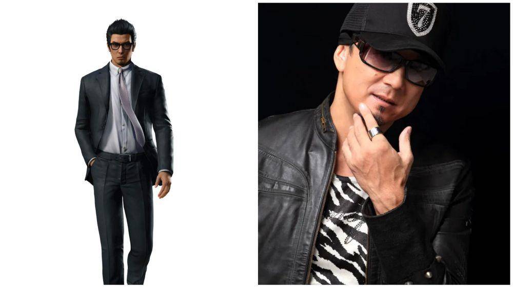 Kazuma Kiryu dan pengisi suaranya, Takaya Kuroda. (Dok. SEGA, RGG Studio/Like a Dragon: The Man Who Erased His Name)