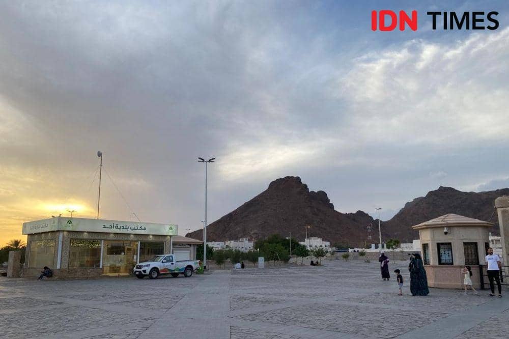 Potret Jabal Uhud, Madinah