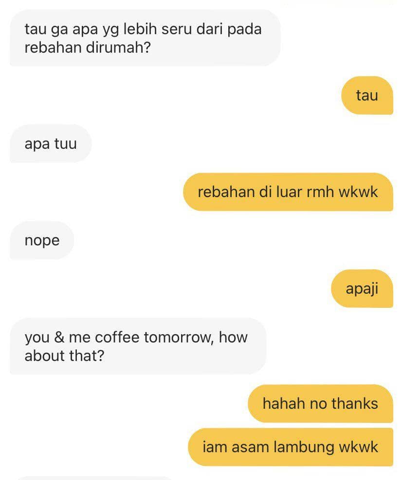 Chat lucu warganet (twitter.com/dxrkchocolx)