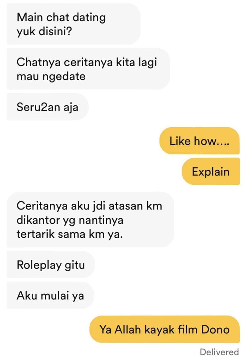 Chat lucu warganet (twitter.com/dxrkchocolx)