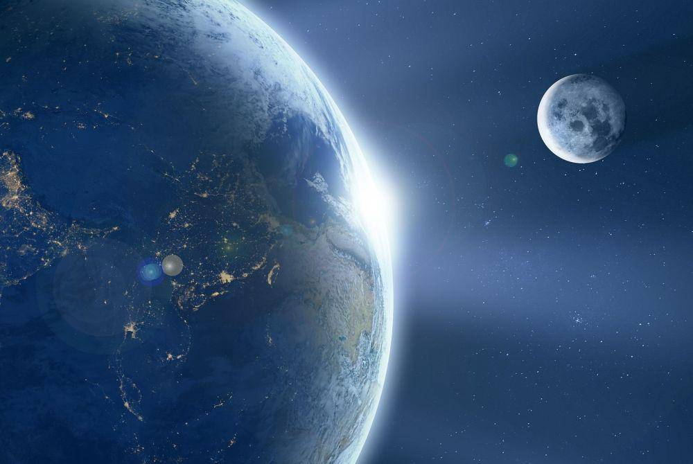 ilustrasi Bumi dan Bulan (pixabay.com/0fjd125gk87)