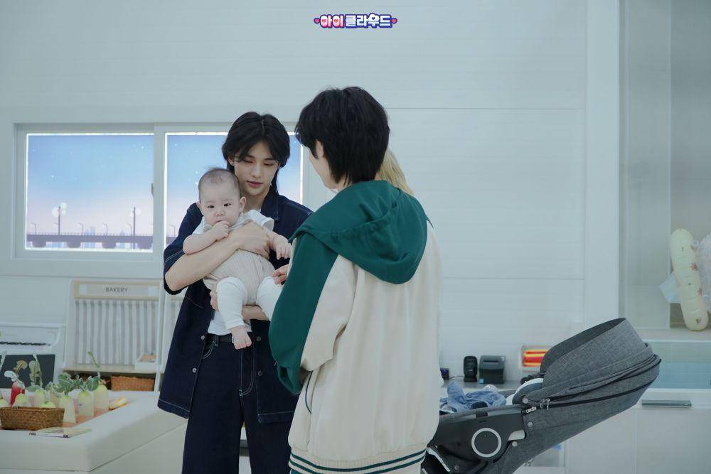 potret Hyunjin, I.N, Felix (Stray Kids) dan baby Rowoon di The Return of Superman: Baby Cloud (twitter.com/kbs_super)